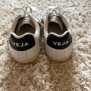Veja White and Black Sneakers